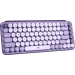 Logitech POP Keys teclado USB + Bluetooth QWERTY Inglés Lavanda, Violeta