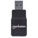 Manhattan 152754 cambiadores de género de cables USB-A 2 x 3.5mm Negro