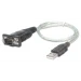 Manhattan 205146 cable serial Gris 0.45 m USB A Serial/COM/RS232/DB9