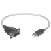 Manhattan 205146 cable serial Gris 0.45 m USB A Serial/COM/RS232/DB9