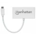 Manhattan 163552 nodo concentrador USB 3.2 Gen 1 (3.1 Gen 1) Type-C 5000 Mbit/s Blanco