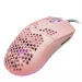 Mouse Game Factor MOG601 Ultralight RGB Sensor PMW3389 16000 dpi 7 Botones Clic Láser Color Rosa