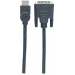 Manhattan 372510 adaptador de cable de vídeo 3 m HDMI Tipo A (Estándar) DVI-D Negro