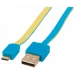 Manhattan Micro-USB, 1 m cable USB USB 2.0 USB A Micro-USB B Azul, Amarillo