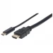 Manhattan 152235 adaptador de cable de vídeo 1 m USB Tipo C HDMI Tipo A (Estándar) Negro