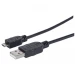 Manhattan 1.8m USB 2.0 A/Micro-B cable USB USB A Micro-USB B Negro