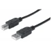 Manhattan USB 2.0 A/B cable USB 1.8 m USB A USB B Negro