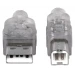 Manhattan 333405 cable USB 1.8 m USB 2.0 USB A USB B Plata