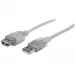 Manhattan Hi-Speed USB 2.0 cable USB 4.5 m USB A Plata