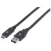 Manhattan 354974 cable USB 2 m USB 3.2 Gen 1 (3.1 Gen 1) USB C USB A Negro