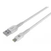 Manhattan 393744 cable Lightning 1 m Blanco