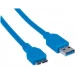 Manhattan USB 3.0, A/Micro-B, 2 m cable USB USB 3.2 Gen 1 (3.1 Gen 1) USB A Micro-USB B Azul