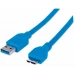 Manhattan USB A - MicroUSB B cable USB 1 m USB 3.2 Gen 1 (3.1 Gen 1) Micro-USB B Azul