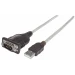 Manhattan 151849 cable serial Negro 1.8 m USB Serial/COM/RS232/DB9