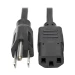 Tripp Lite P006-006 Cable de Alimentación de CA para Computadora de Escritorio, NEMA 5-15P a C13 - 10A, 125V, 18 AWG, 1.83 m [6 pies], Negro