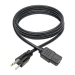 Tripp Lite P006-006 Cable de Alimentación de CA para Computadora de Escritorio, NEMA 5-15P a C13 - 10A, 125V, 18 AWG, 1.83 m [6 pies], Negro