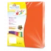 PAPEL CORTADO EUROCOLORS CARTA NARANJA NEON C/100